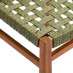 Christopher Knight Home Yolaine Chaise de salle à manger d'extérieur en acacia et rotin tressé (Lot de 2)