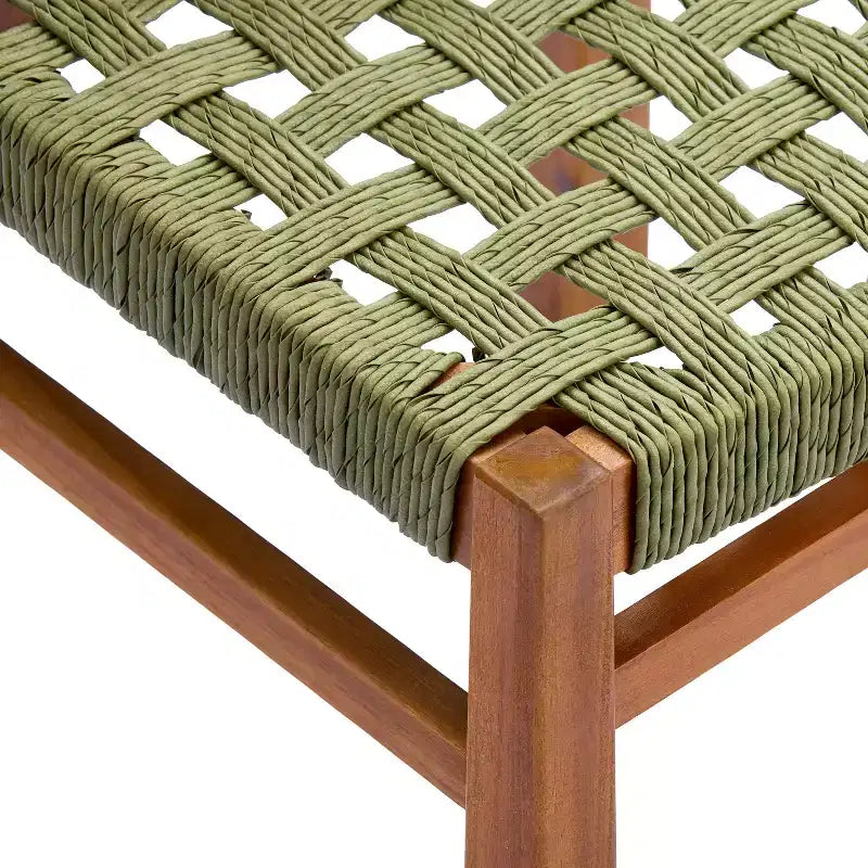 Christopher Knight Home Yolaine Chaise de salle à manger d'extérieur en acacia et rotin tressé (Lot de 2)