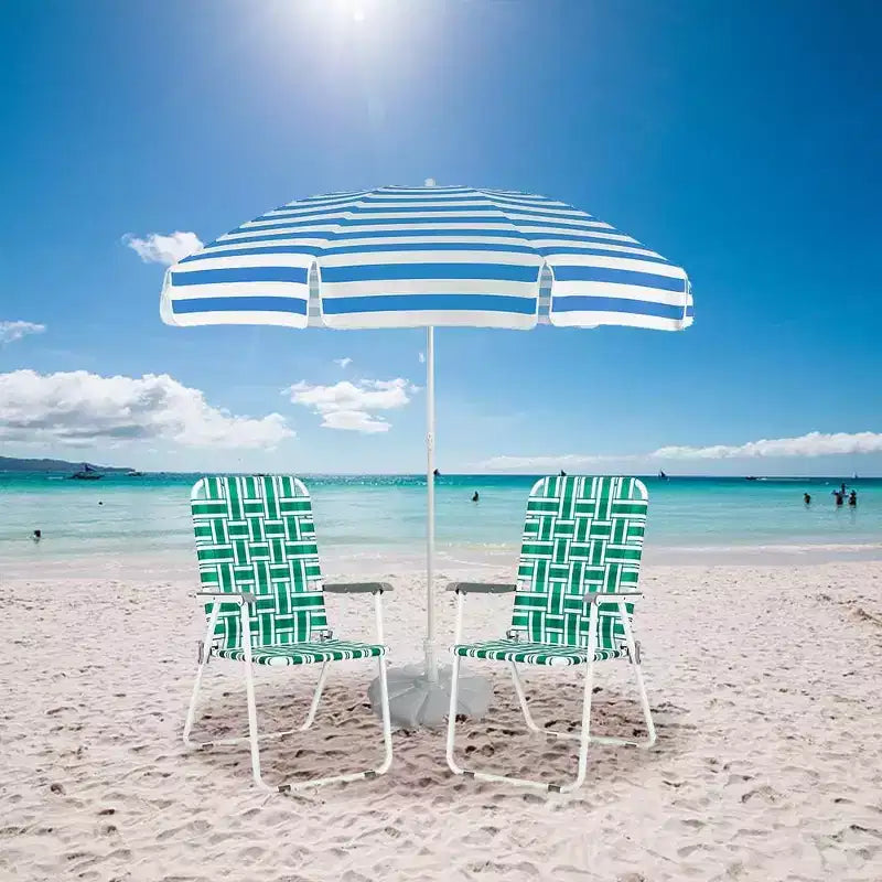 Sedie pieghevoli a nastro VINGLI per patio e prato, sedia da spiaggia portatile per esterni per giardino e cortile