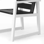 Sedia da pranzo con braccioli per esterni in HDPE WestinTrends Cape May