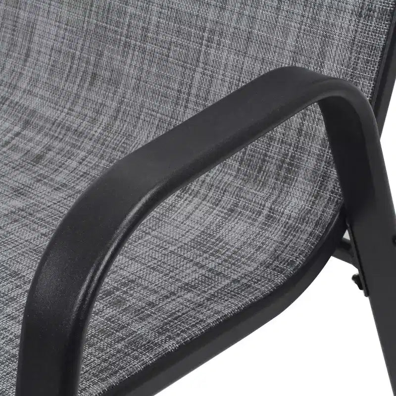 Set di 4 sedie da pranzo per esterni Whisen, sedie da patio robuste con seduta ampia ed ergonomica e tessuto impermeabile