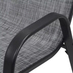 Set di 4 sedie da pranzo per esterni Whisen, sedie da patio robuste con seduta ampia ed ergonomica e tessuto impermeabile