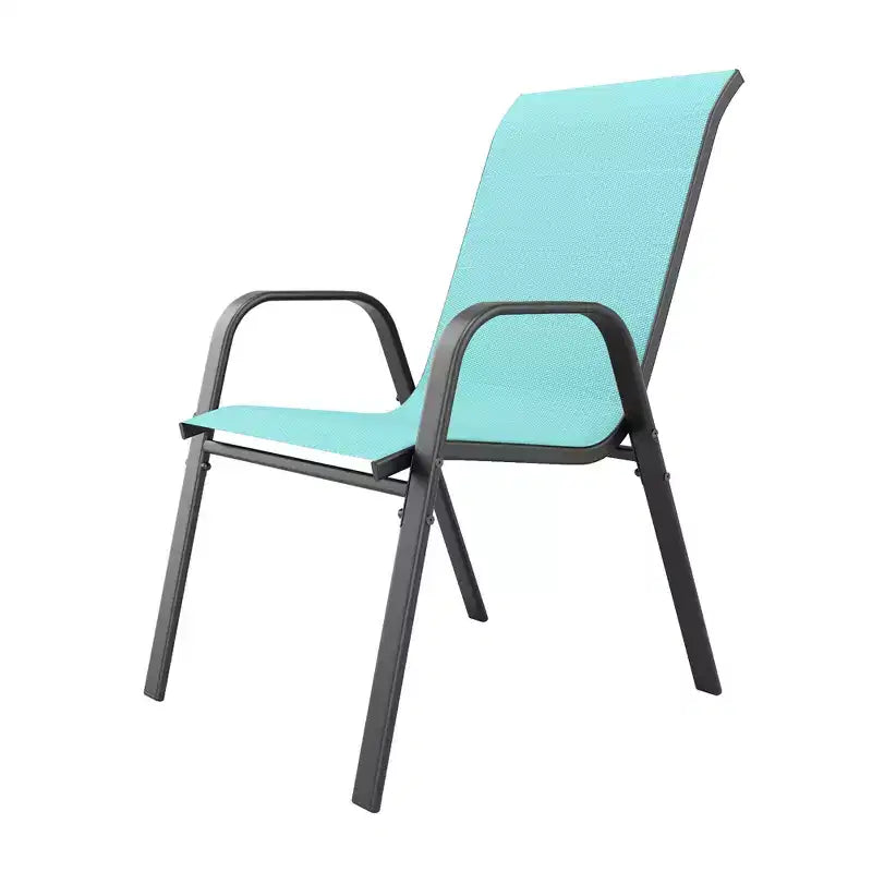 Set di 4 sedie da pranzo per esterni Whisen, sedie da patio robuste con seduta ampia ed ergonomica e tessuto impermeabile