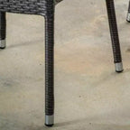 Christopher Knight Home Tatienne, sedie da pranzo moderne impilabili in rattan per patio (set da 4)