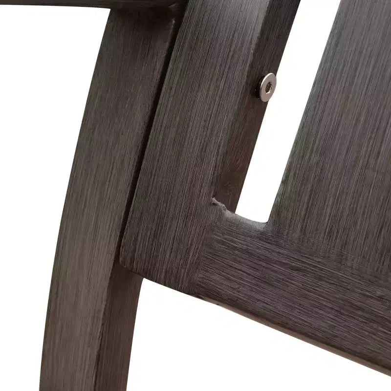 Sedia da pranzo moderna da esterno in alluminio con cuscino (set da 2), grigio scuro e argento