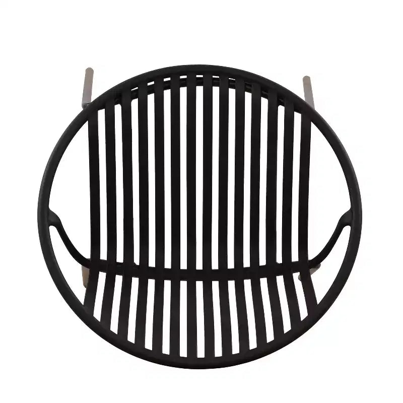 Sedie da pranzo per patio Sedie impilabili dal design traspirante in stile artistico moderno e semplice (set da 2), gambe in metallo + schienale in plastica, nero