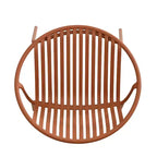 Sedie da pranzo per esterni impilabili con design traspirante in stile moderno e semplice (set da 2), gambe in metallo + schienale in plastica, arancione