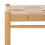 Pouf in pelle intrecciata - SFV1601