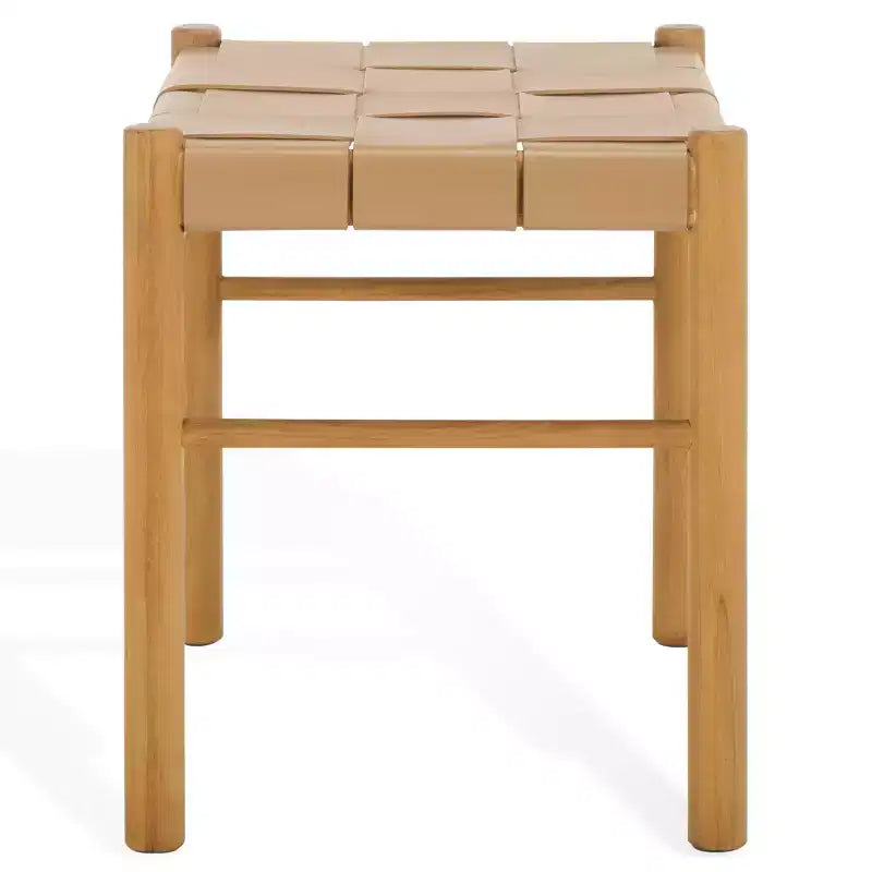 Pouf in pelle intrecciata - SFV1601