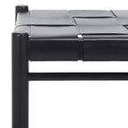 Pouf in pelle intrecciata - SFV1601