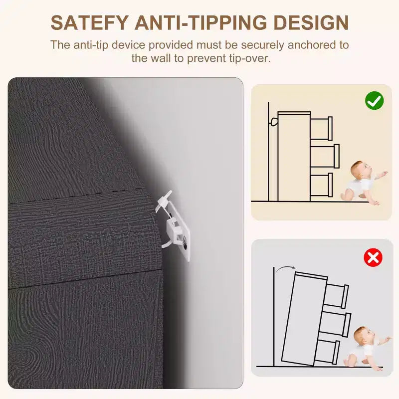 Cassettiera a 6 cassetti in Rattan larga 46'' - Mobile TV moderno con angoli arrotondati per Camera da letto e Soggiorno
