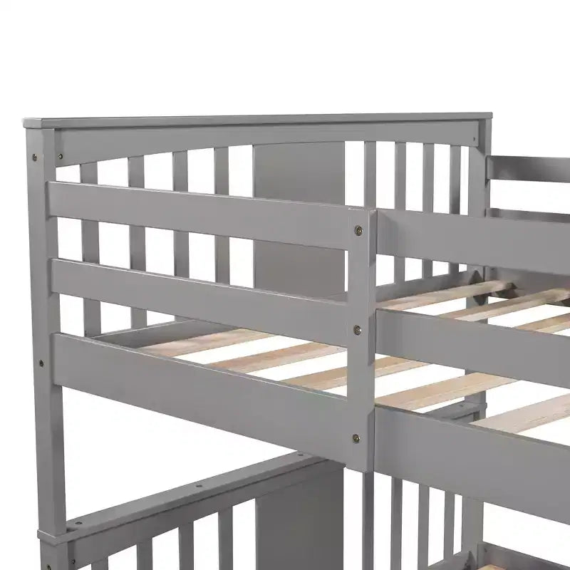 Letto a castello moderno da una piazza e mezza su una piazza e mezza con 2 cassetti