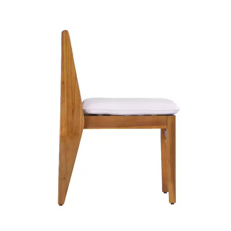 Christopher Knight Home Noemi Sedie Boho senza Braccioli in Legno di Acacia e Vimini con Cuscino