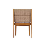 Christopher Knight Home Noemi Sedie Boho senza Braccioli in Legno di Acacia e Vimini con Cuscino