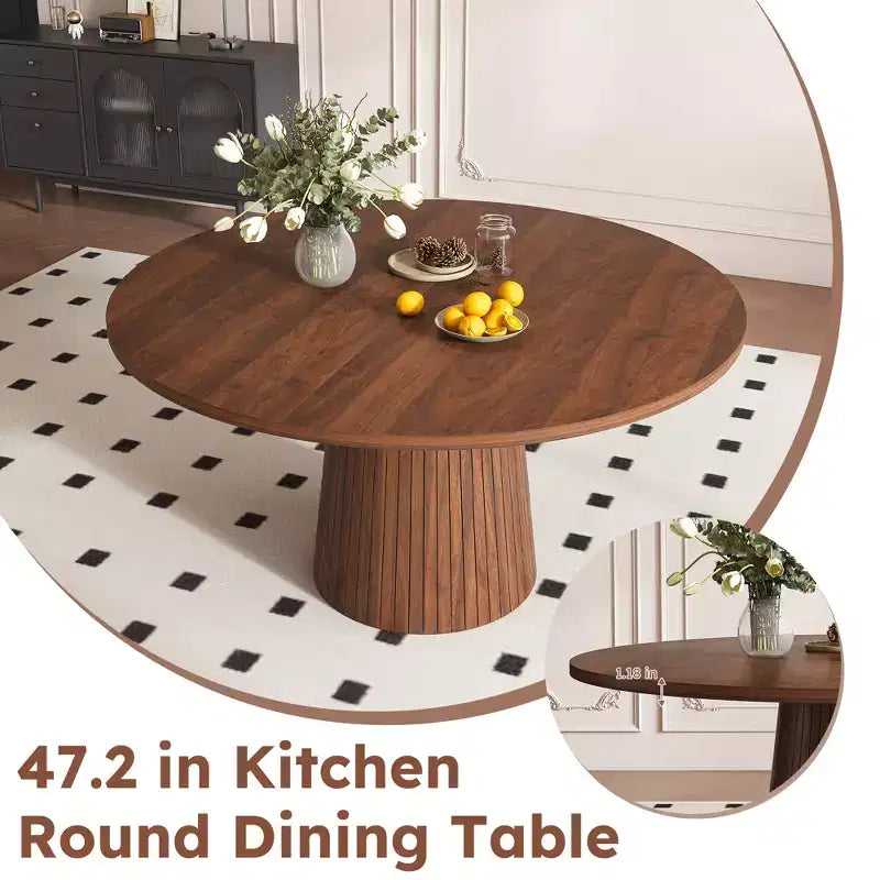 Set da pranzo in legno massello per 4 persone, set da tavolo e sedie da cucina da 5 pezzi con panca, set da pranzo in stile rustico