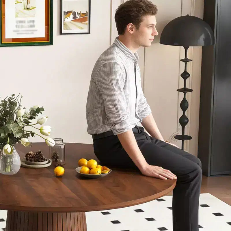 Set da pranzo in legno massello per 4 persone, set da tavolo e sedie da cucina da 5 pezzi con panca, set da pranzo in stile rustico