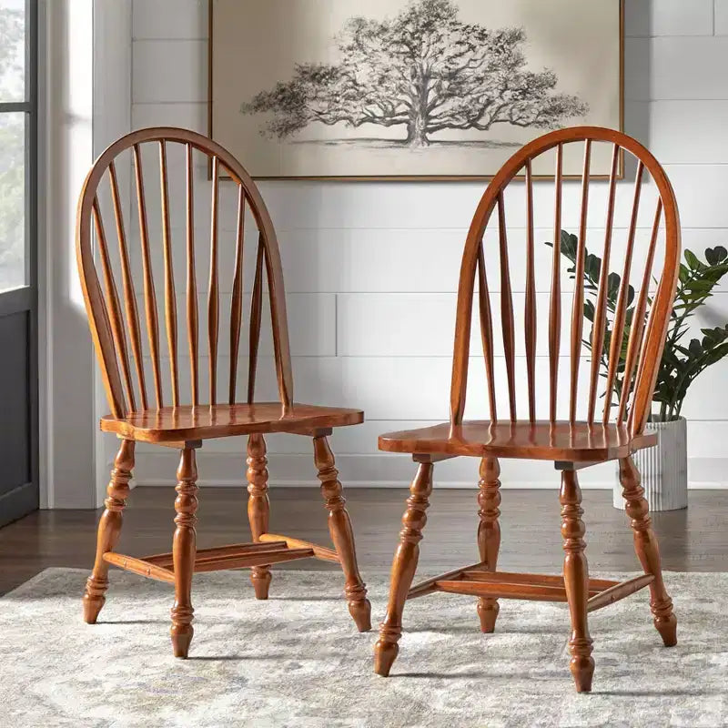 Sedia da pranzo grande Windsor in stile rustico