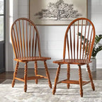 Sedia da pranzo grande Windsor in stile rustico