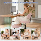 Sedia Ergonomica da Meditazione e Ufficio a Gambe Incrociate - Girevole a 360°, Altezza Regolabile, Seduta Multipoasitione