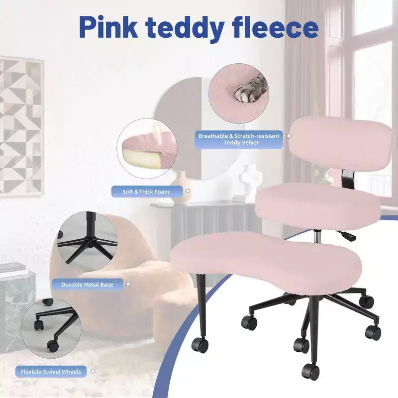 Sedia Ergonomica da Meditazione e Ufficio a Gambe Incrociate - Girevole a 360°, Altezza Regolabile, Seduta Multipoasitione