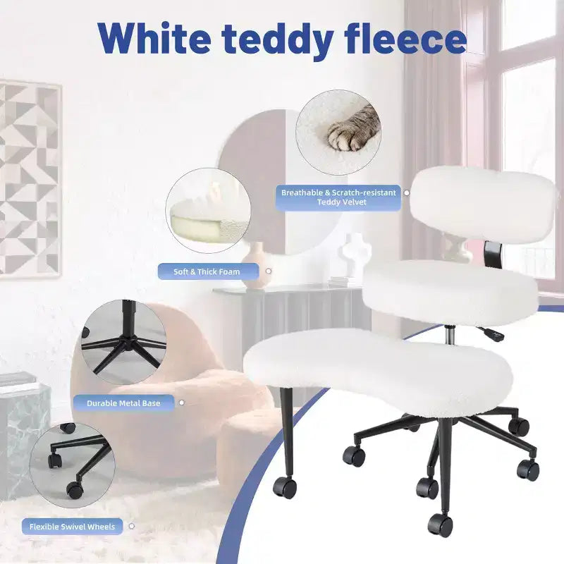 Sedia Ergonomica da Meditazione e Ufficio a Gambe Incrociate - Girevole a 360°, Altezza Regolabile, Seduta Multipoasitione