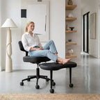 Sedia Ergonomica da Meditazione e Ufficio a Gambe Incrociate - Girevole a 360°, Altezza Regolabile, Seduta Multipoasitione