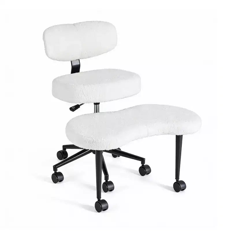 Sedia Ergonomica da Meditazione e Ufficio a Gambe Incrociate - Girevole a 360°, Altezza Regolabile, Seduta Multipoasitione
