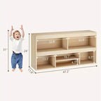 Mobile contenitore per giocattoli per bambini con 5 scomparti, organizer per giocattoli con cassetto, libreria e mobiletto per giocattoli per sala giochi, camera da letto, cameretta dei bambini, aula