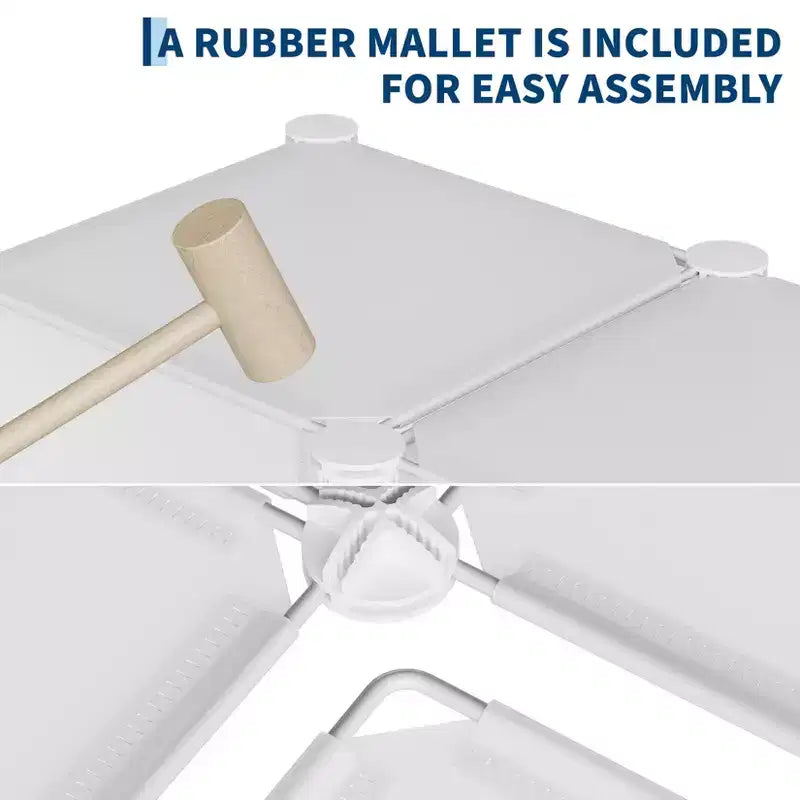 Organizzatore portaoggetti a 12 cubi, scaffali impilabili in PVC fai da te, guardaroba e libreria versatili per camera da letto/soggiorno/ufficio