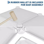 Organizzatore portaoggetti a 12 cubi, scaffali impilabili in PVC fai da te, guardaroba e libreria versatili per camera da letto/soggiorno/ufficio