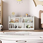 Armadietto per bambini in legno con 5 scomparti, libreria Montessori e organizer per giocattoli per asilo nido, sala giochi, aula e cameretta