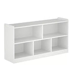 Armadietto per bambini in legno con 5 scomparti, libreria Montessori e organizer per giocattoli per asilo nido, sala giochi, aula e cameretta