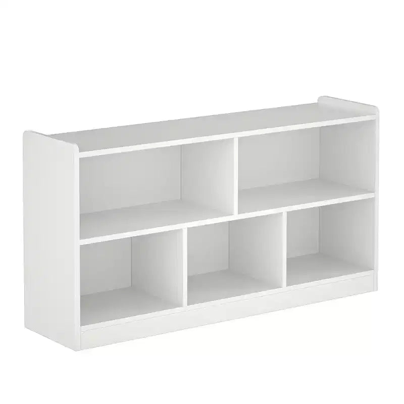 Armadietto per bambini in legno con 5 scomparti, libreria Montessori e organizer per giocattoli per asilo nido, sala giochi, aula e cameretta