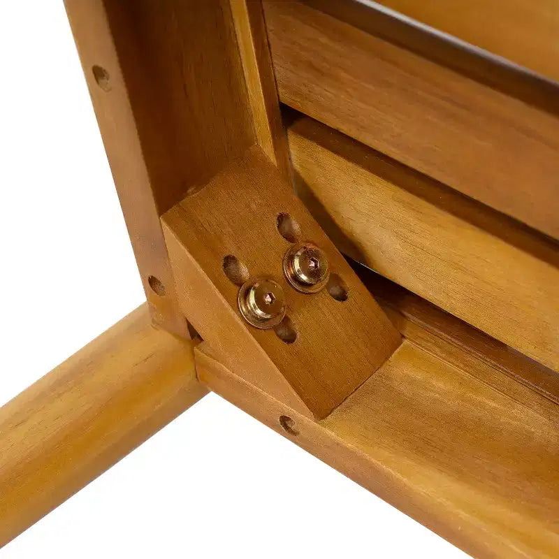 Set di 2 sedie da pranzo per esterni con braccioli e cuscini, in legno di acacia, per patio, cortile