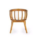 Set di 2 sedie da pranzo per esterni con braccioli e cuscini, in legno di acacia, per patio, cortile