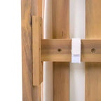 ModernLuxe Set di 2 sedie da pranzo per esterni, poltrone con struttura in legno di acacia, sedia da giardino con schienale in corda e cuscini beige idrorepellenti, Teak chiaro