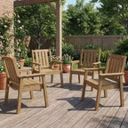 Garvee Sedie da Pranzo da Esterno per Patio, Set da 2, Sedie da Giardino in HDPE, Struttura Robusta, Impermeabili, Resistenti a Tutte le Intemperie per Cortile, Bordo Piscina, Portico, Terrazza