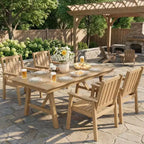 Garvee Sedie da Pranzo da Esterno per Patio Set da 4, Sedie da Giardino in HDPE, Struttura Robusta, Impermeabili, Resistenti a Tutte le Condizioni Atmosferiche per Cortile, Bordo Piscina, Portico, Terrazza