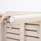 Set di sedie da pranzo da esterno con schienale intrecciato e cuscini, sedute da patio resistenti alle intemperie