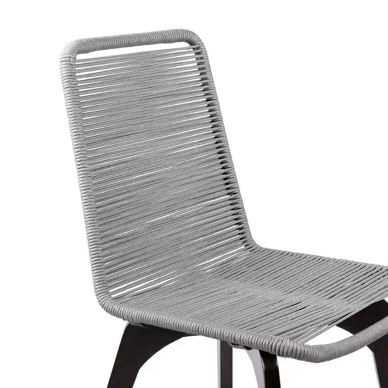 Sedie da pranzo per esterni GDFStudio Rania moderne in legno e corda (set da 2)