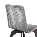 Sedie da pranzo per esterni GDFStudio Rania moderne in legno e corda (set da 2)
