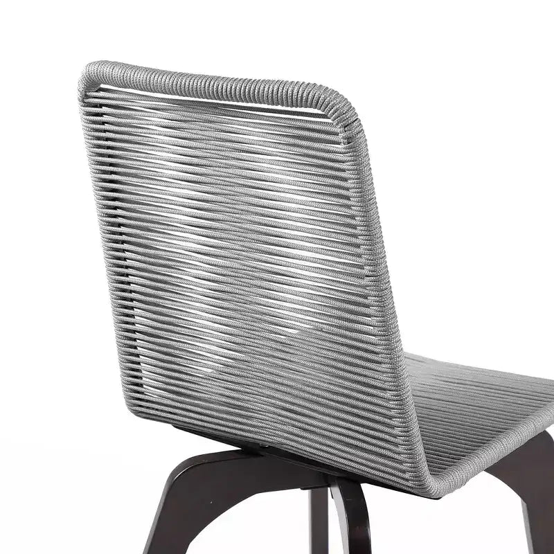 Sedie da pranzo per esterni GDFStudio Rania moderne in legno e corda (set da 2)