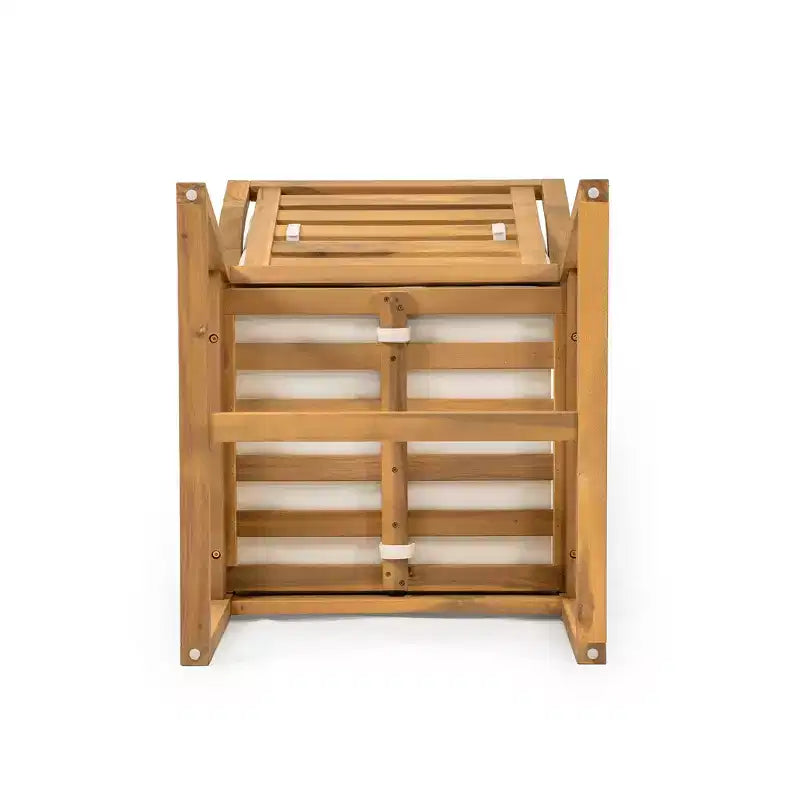 Ensemble de 2 chaises de salle à manger de patio, fauteuils d'extérieur en bois d'acacia avec coussins amovibles pour jardin, piscine, balcon - ModernLuxe