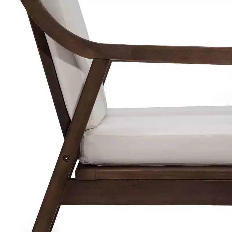 Ensemble de 2 chaises de salle à manger de patio, fauteuils d'extérieur en bois d'acacia avec coussins amovibles pour jardin, piscine, balcon - ModernLuxe