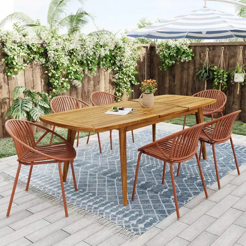 Set di 2 sedie da pranzo impilabili da giardino, seduta in PP traspirante e gambe in metallo, sedie moderne da esterno