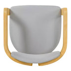 ModernLuxe, set di 2 sedie da pranzo per esterni, in legno di acacia, poltrone da patio con cuscini resistenti alle intemperie per giardino/cortile