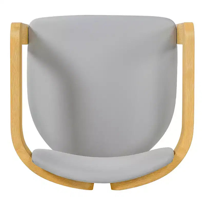 ModernLuxe, set di 2 sedie da pranzo per esterni, in legno di acacia, poltrone da patio con cuscini resistenti alle intemperie per giardino/cortile