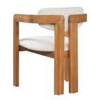 ModernLuxe, set di 2 sedie da pranzo per esterni, in legno di acacia, poltrone da patio con cuscini resistenti alle intemperie per giardino/cortile