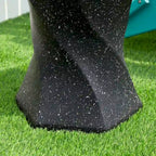 Glitzhome Sgabello da giardino in finto terrazzo stile Twist MGO 17,75H