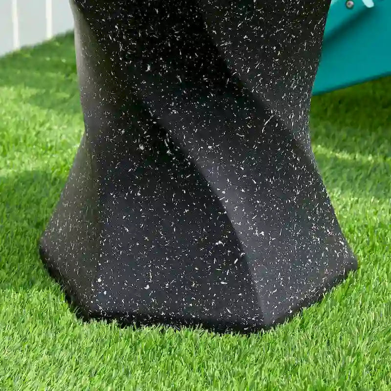 Glitzhome Sgabello da giardino in finto terrazzo stile Twist MGO 17,75H